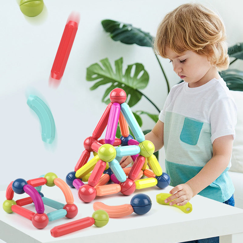 Fidtoy Magnetic Blocks STEM Construction Toy for Kids 3+