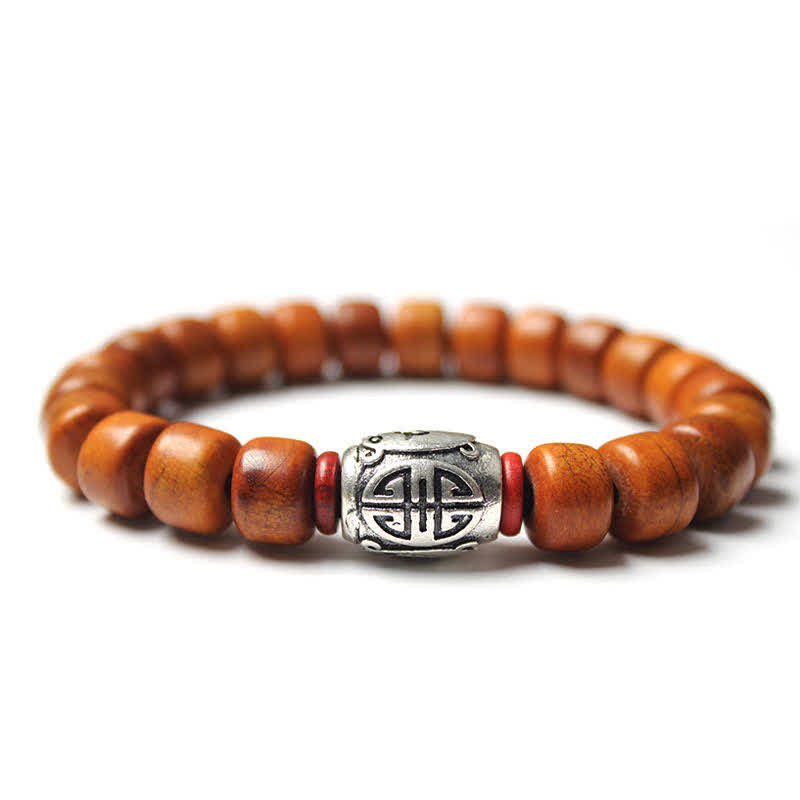 Foviel Tibetan Bone Beads Om Mani Padme Hum Strength Bracelet