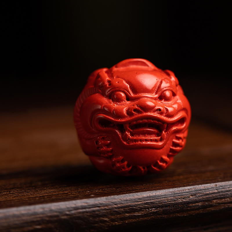 Foviel Tibet Om Mani Padme Hum PiXiu Copper Coin Small Leaf Red Sandalwood Cinnabar Protection Key Chain