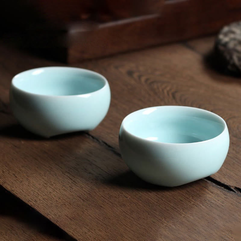 Buddha Stones Colorful Koi Fish Ceramic Teacup Kung Fu Tea Cup Bowl Cup BS 33