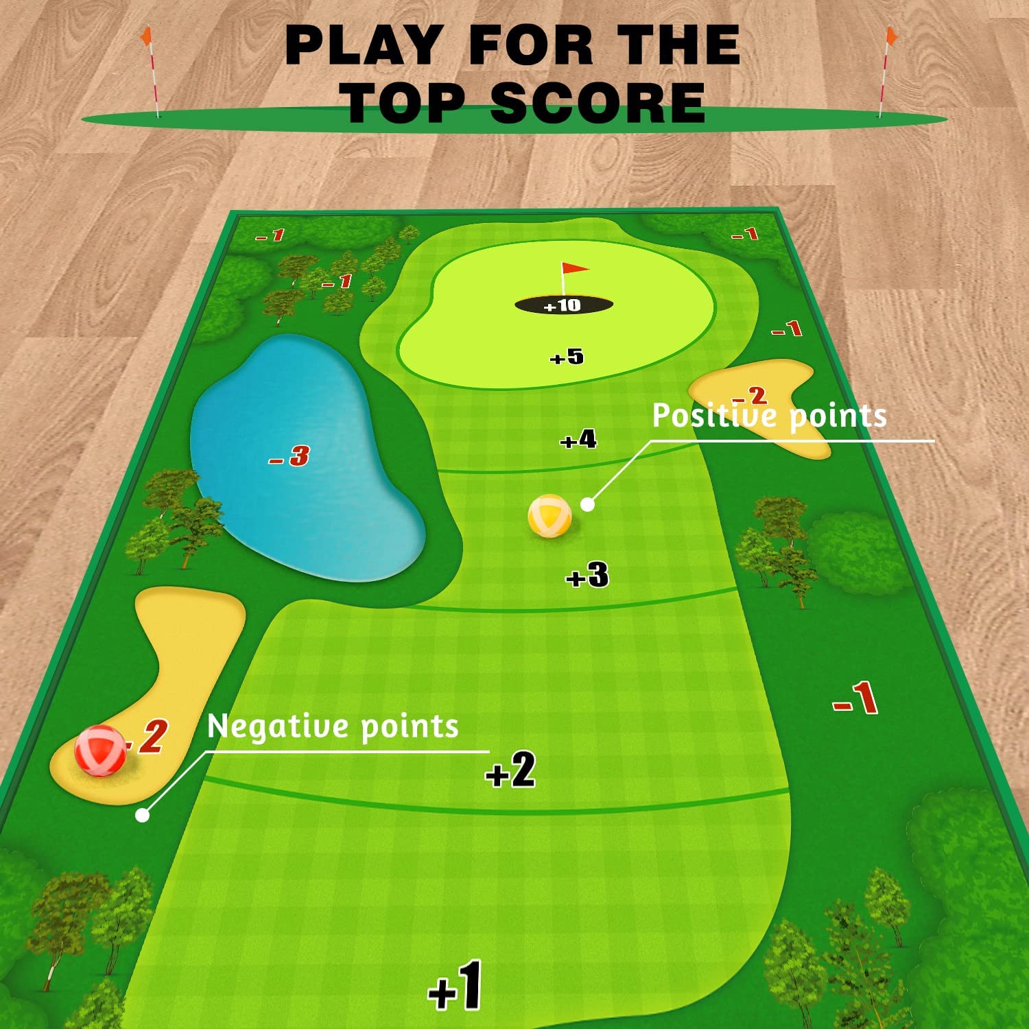 Juego de golf Chipping de Fidtoy con pelotas adhesivas para la diversión familiar