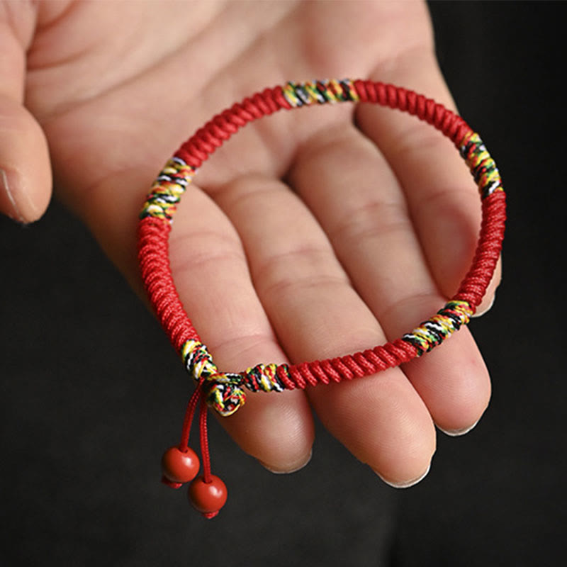 Buddha Stones Five Colors King Kong Knot String Protection Luck Bracelet Bracelet BS 2