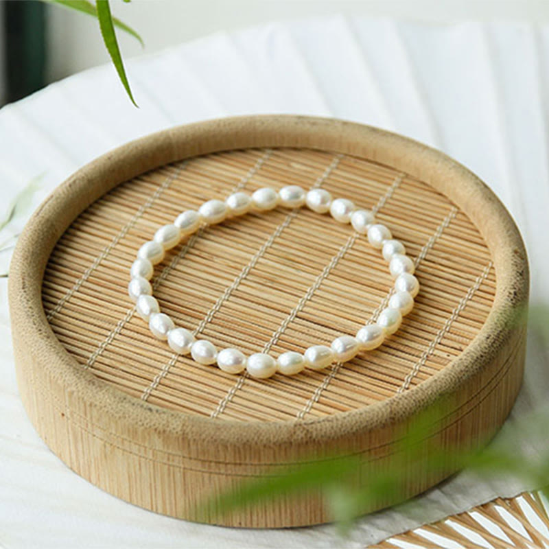 Buddha Stones Natural Pearl Healing Beaded Bracelet Bracelet BS 5