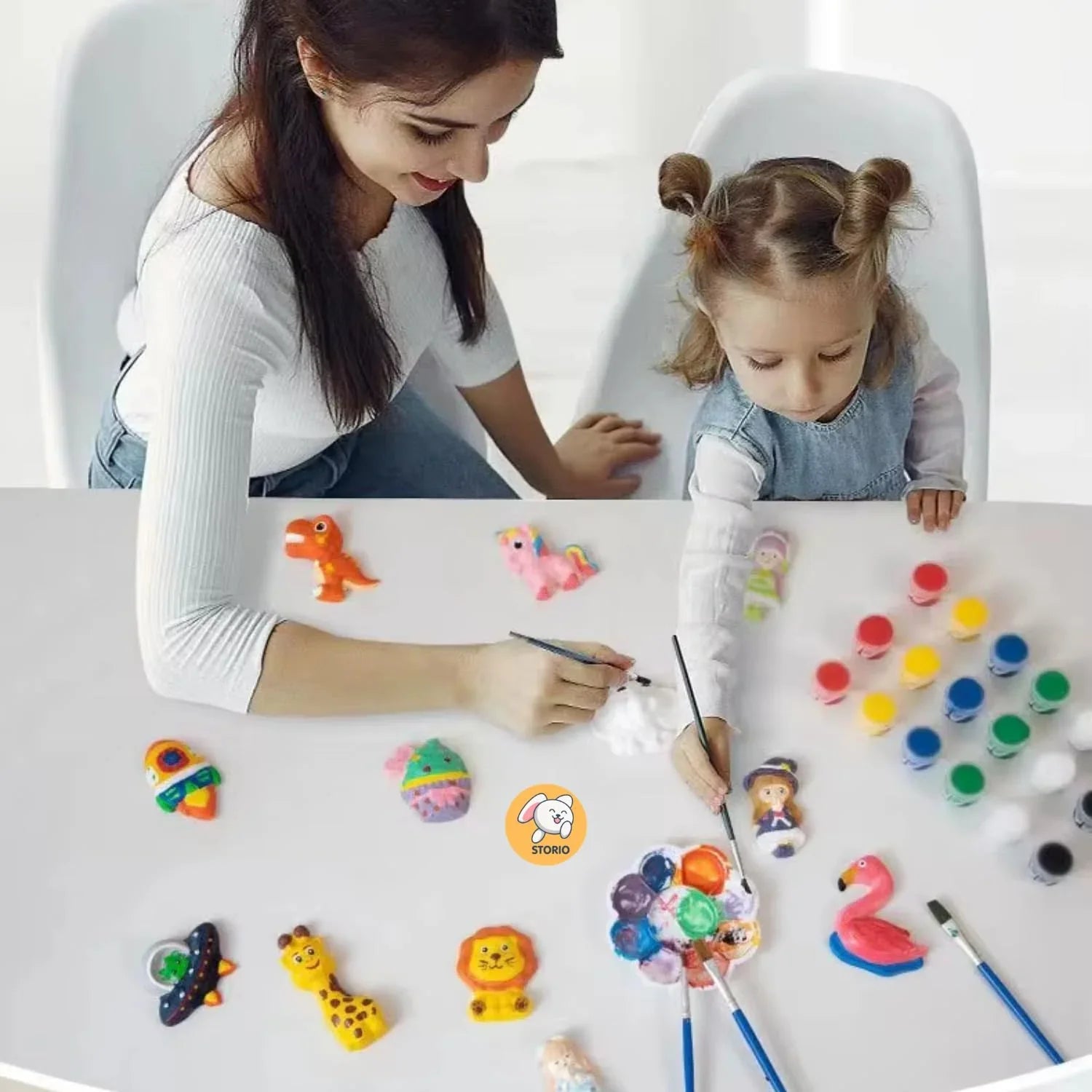 Kit de manualidades de jardín para niños Fidtoy Mould and Paint