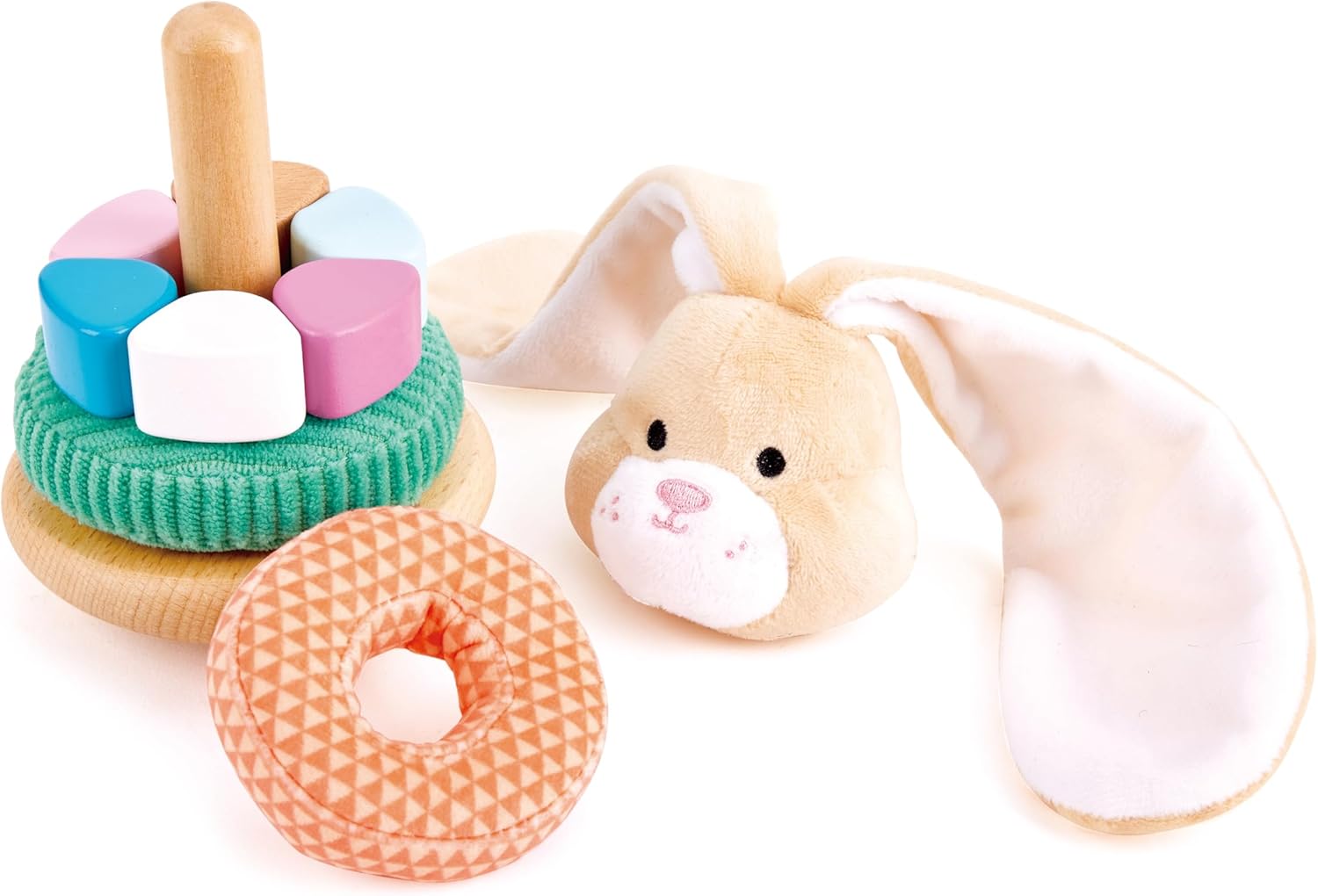Fidtoy Bunny Stacking Toy Baby Sensory Learning Rings Toy