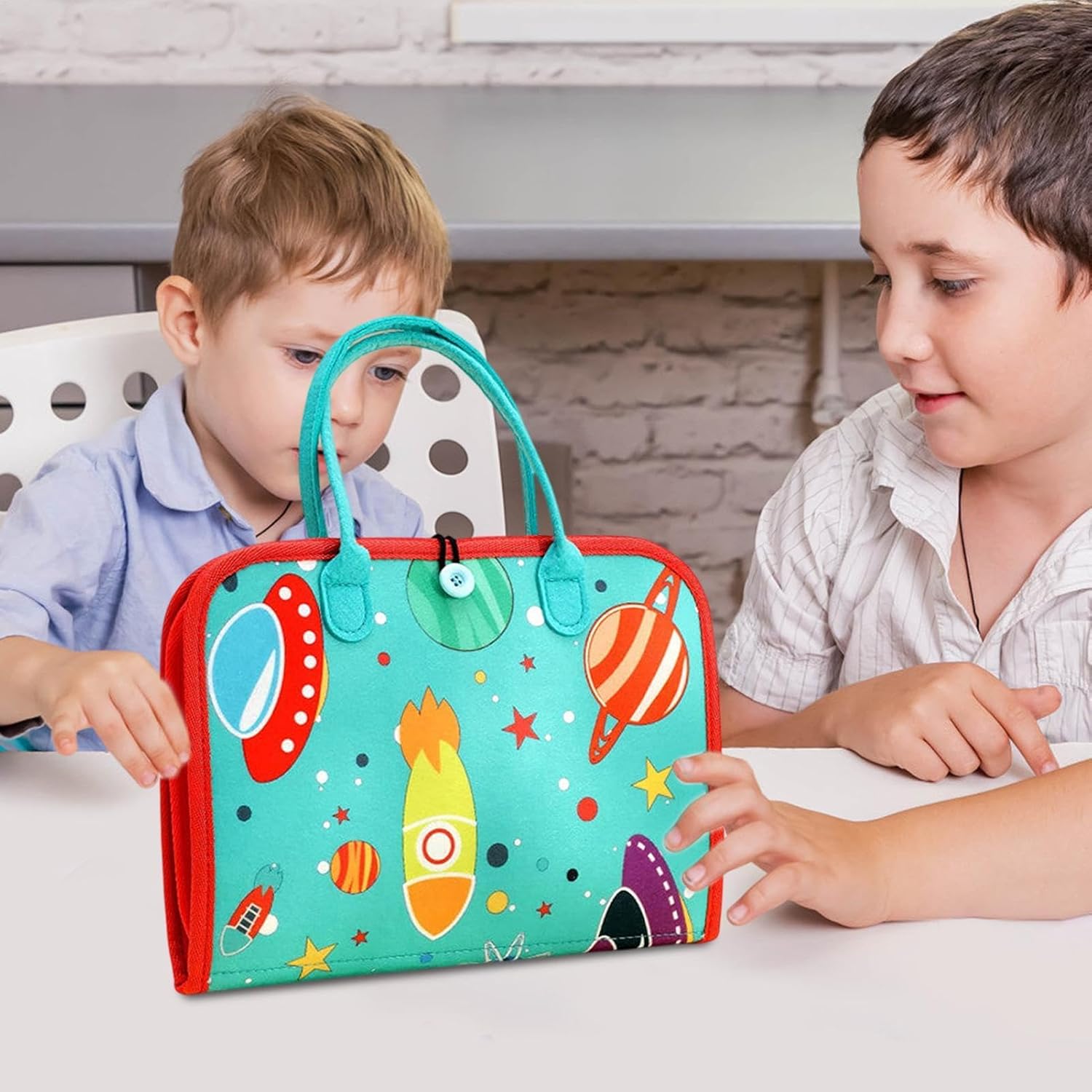 Fidtoy Interactive Busy Bag for Toddlers – Montessori Sensory Learning Toy Age 3+