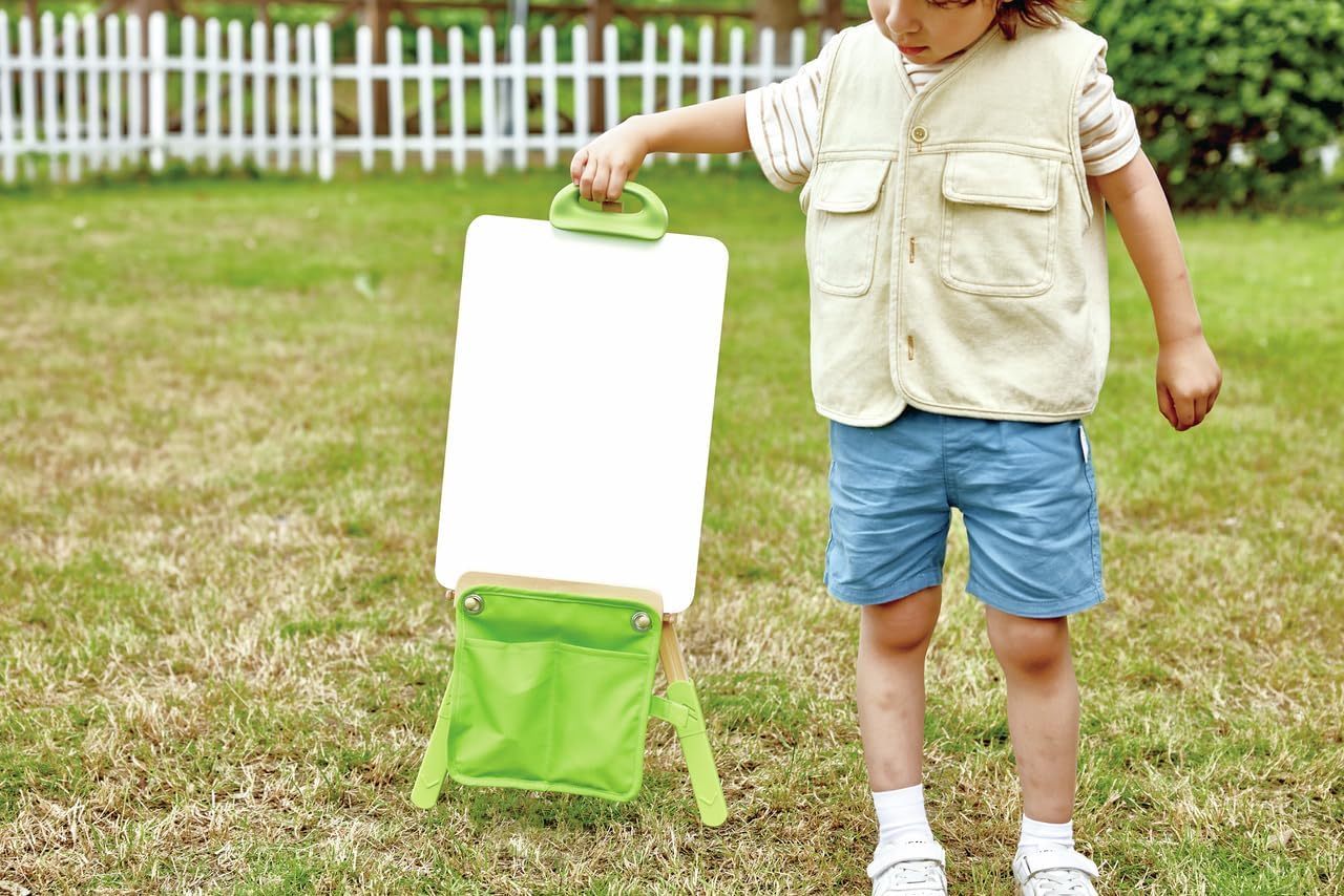Fidtoy Bamboo Art Easel Set for Kids Portable Drawing Stand