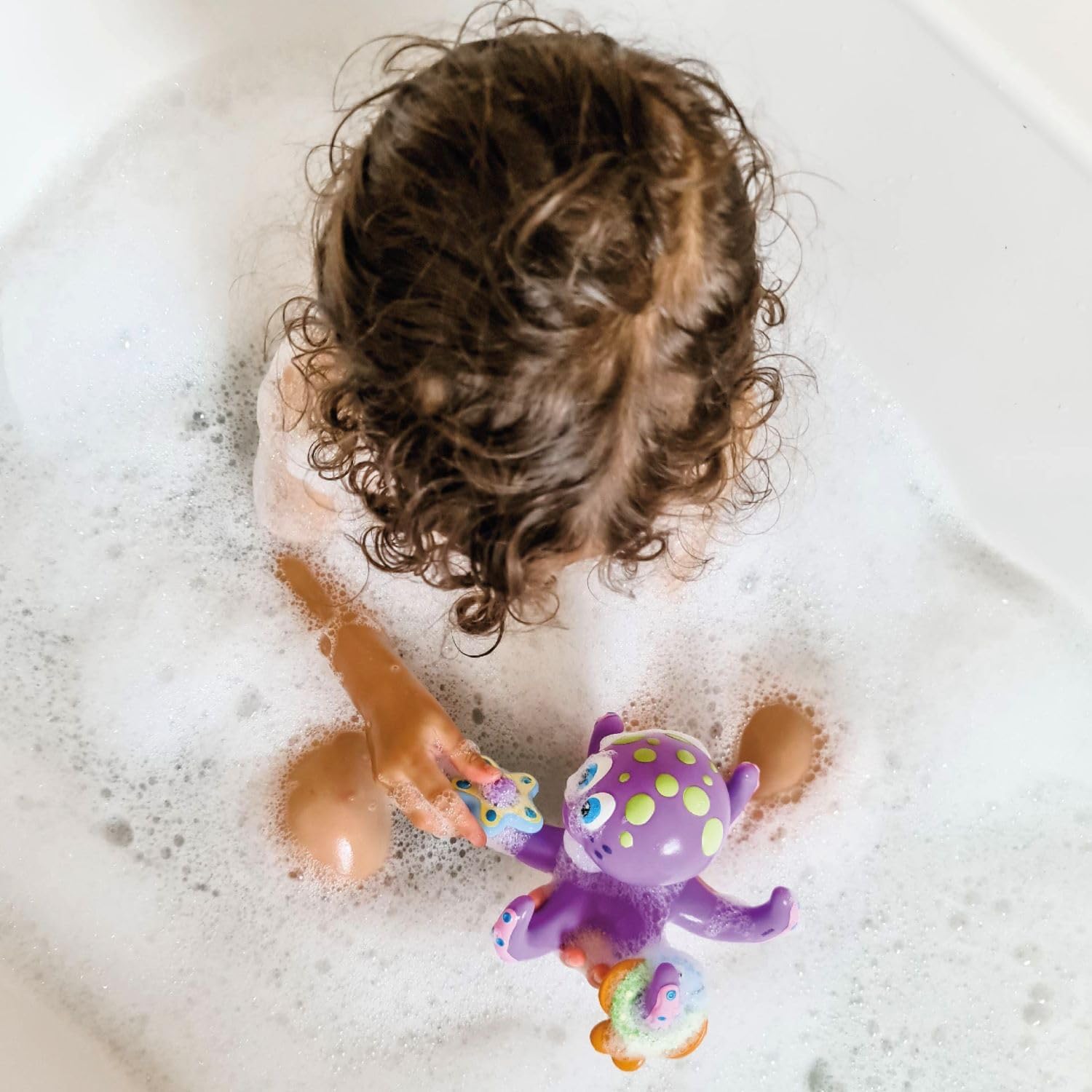 Fidtoy Octopus Bath Toy Set for Toddlers