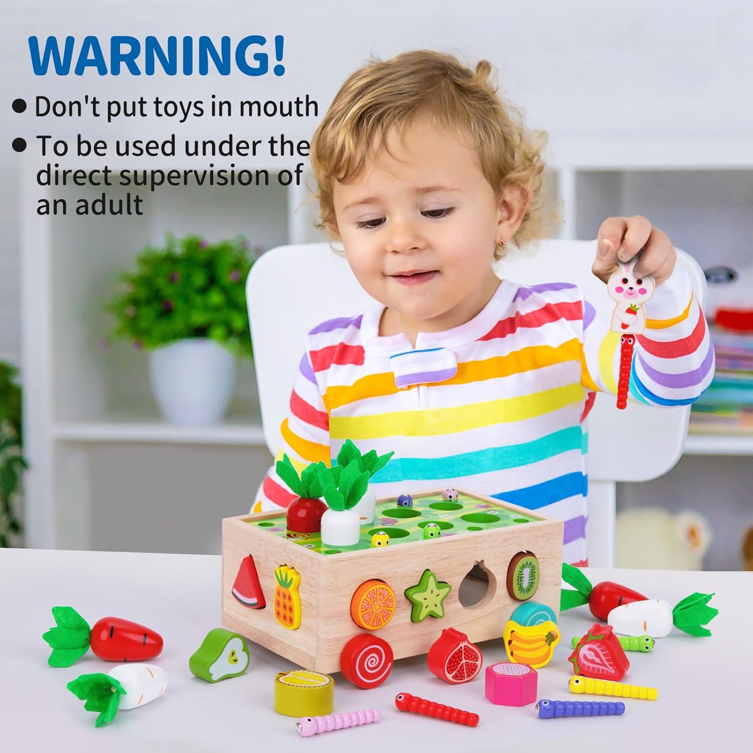 Coche inteligente de madera para aprender Fidtoy Farm Orchard