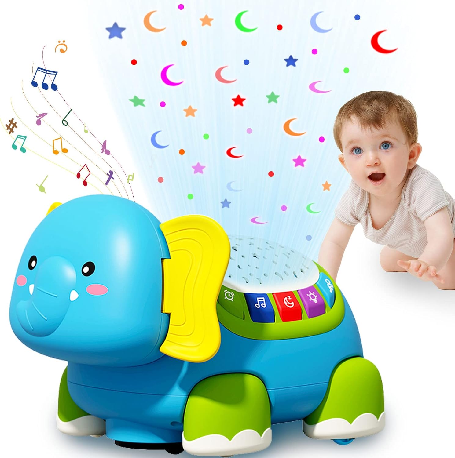 Juguete de elefante musical luminoso