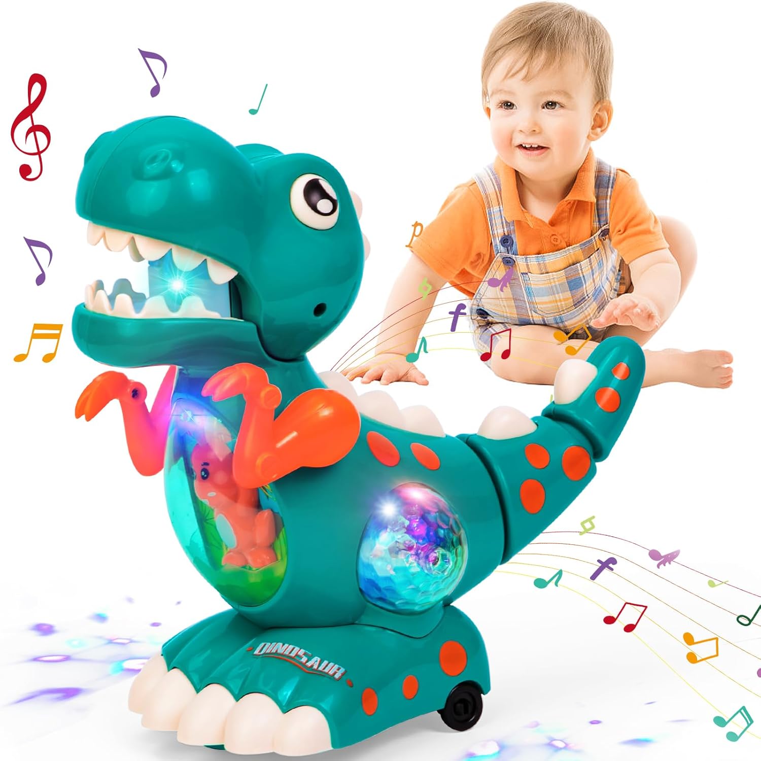 Juguete de dinosaurio para bebés que gatea