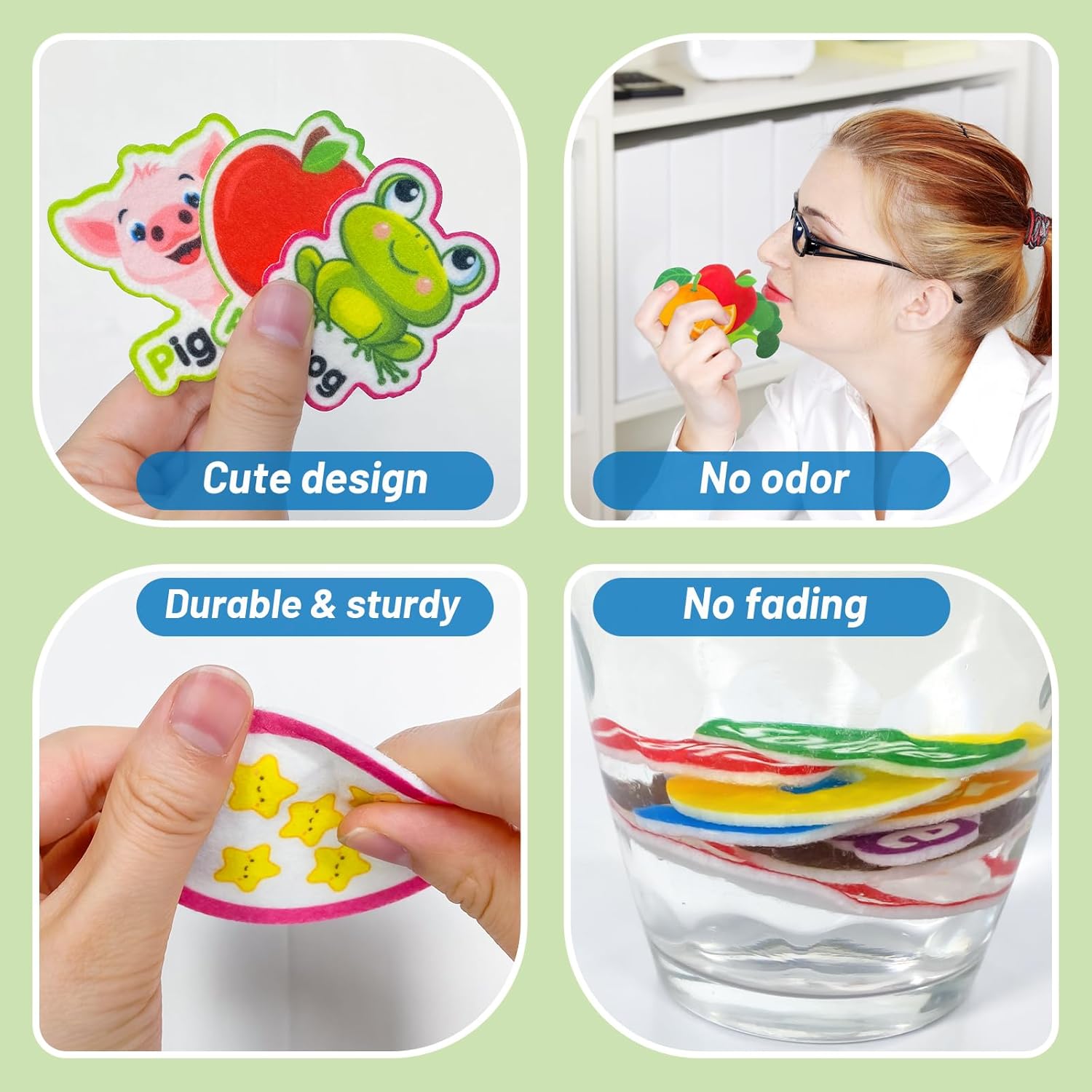PENGFULL Ensemble de 5 pièces d'apprentissage en feutre, lettres de l'alphabet, fruits et légumes, chiffres, métiers de la communauté, transports, pour tableau en feutre, pour tout-petits, maternelle et préscolaire