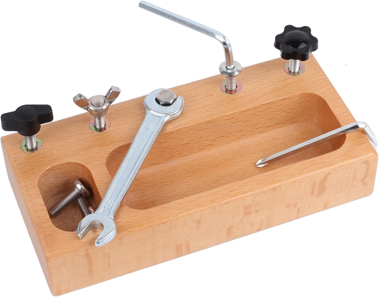Fidtoy Montessori Screwdriver Busy Board for Toddlers – Fine Motor Skill Toy