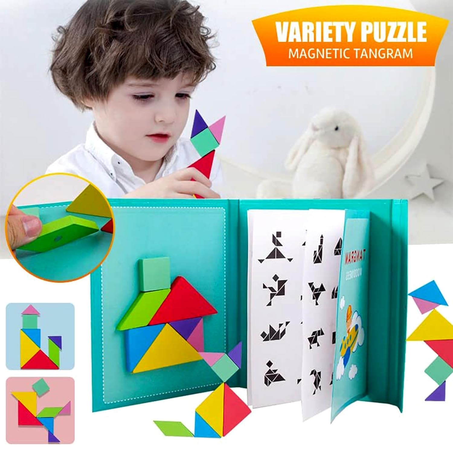Tangram magnético infantil