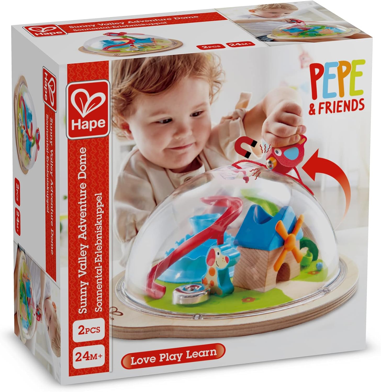 Fidtoy Juguete de Cúpula de Aventura con Laberinto Magnético 3D para Niños Pequeños de 2 Años en Adelante