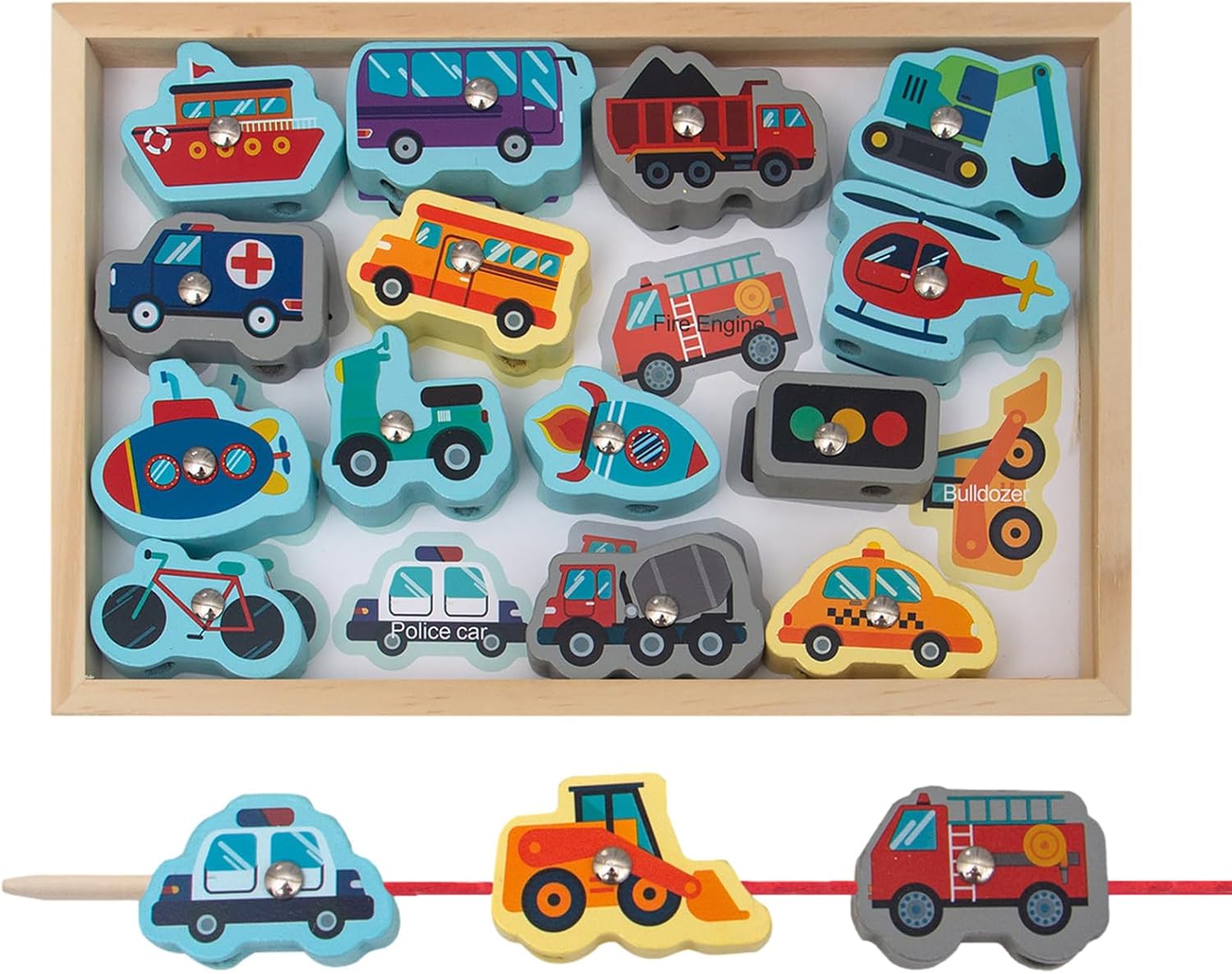 Wooden Fishing Toys,Magnetic Fishing Games with Vivid Design and Kid-Friendly - Fishing Game for Toddlers, Magnetic Fishing Toys, Gift for Kids