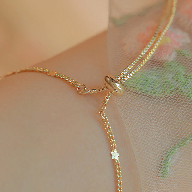 Buddha Stones 14k Gold Plated Green Chalcedony Maple Leaf Courage Strength Bracelet Bracelet BS 8