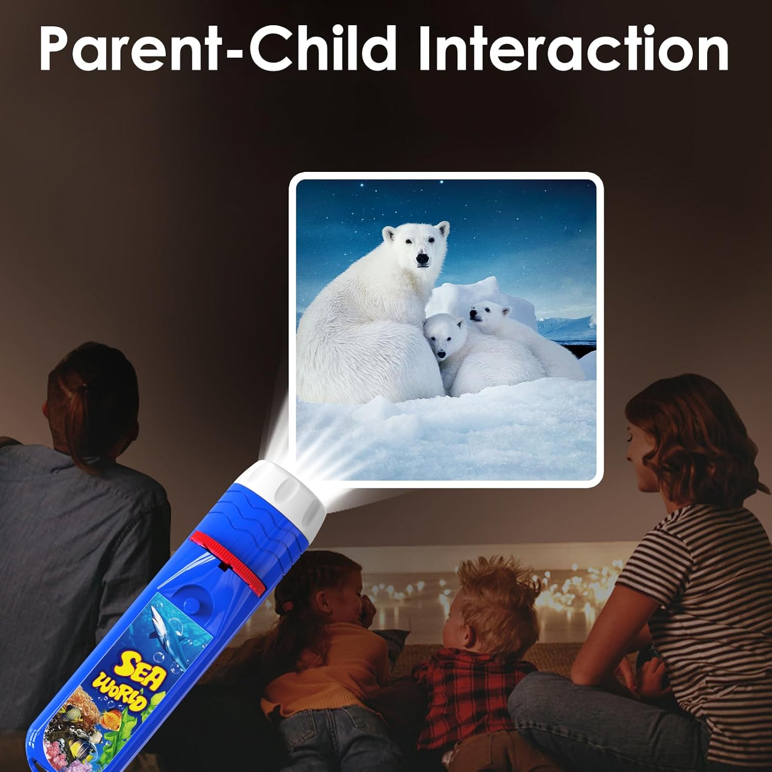 Fidtoy Proyector de Juguete con Linterna para Niños Luz de Aprendizaje Animal y Espacial
