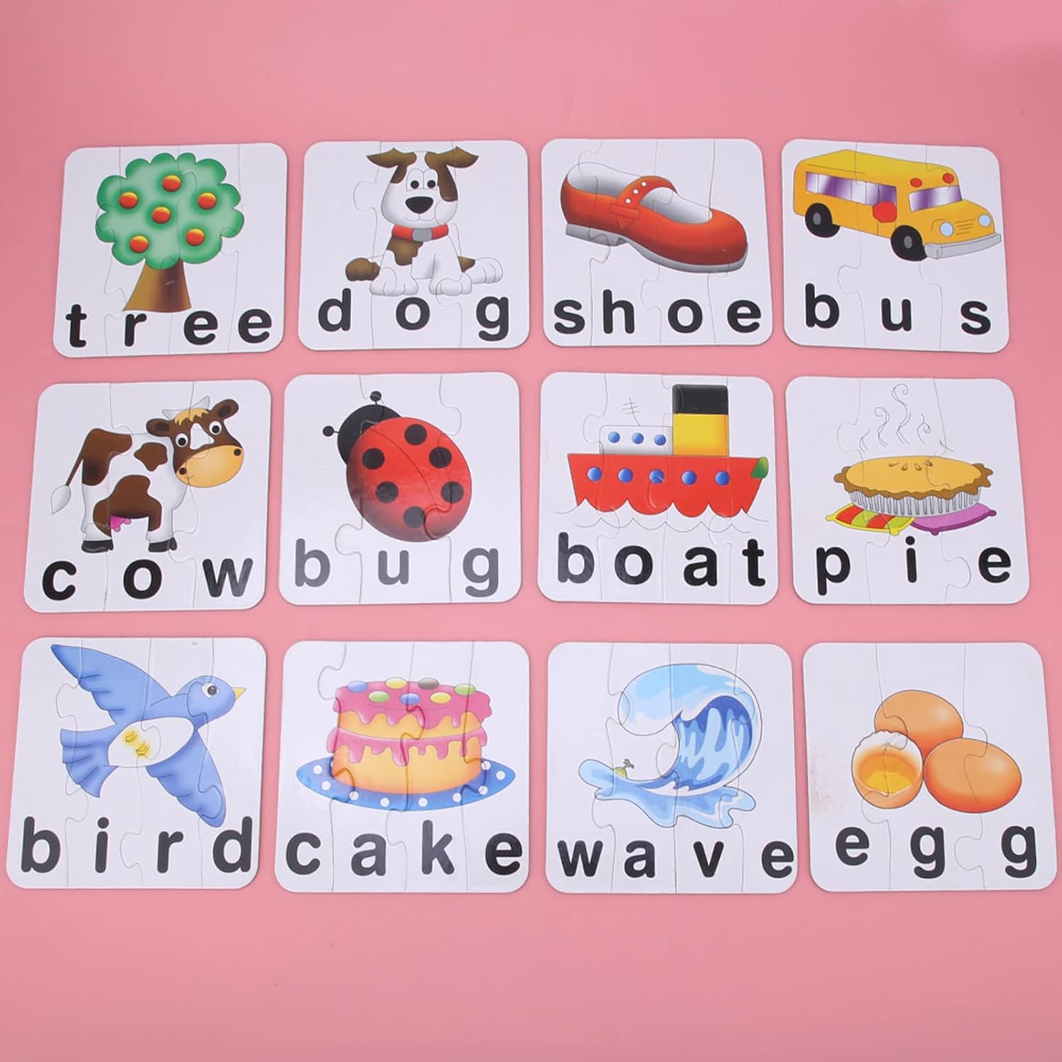 Puzzle de autocorrección Match it Spelling 23 - 080