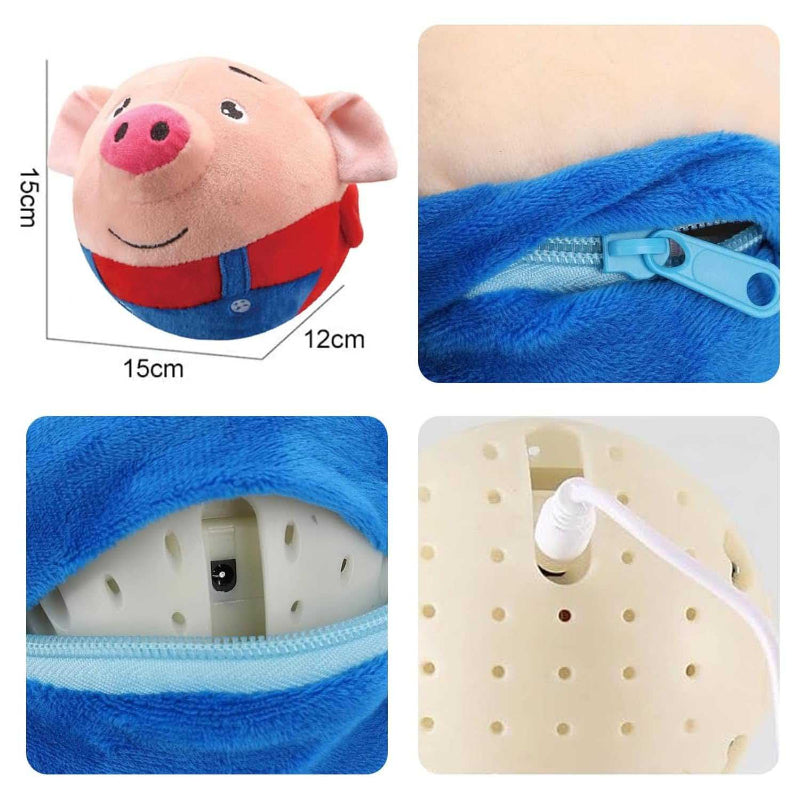 Juguete de peluche interactivo Fidtoy para bebés y mascotas | Juguete interactivo de sonido con rebote para jugar en casa