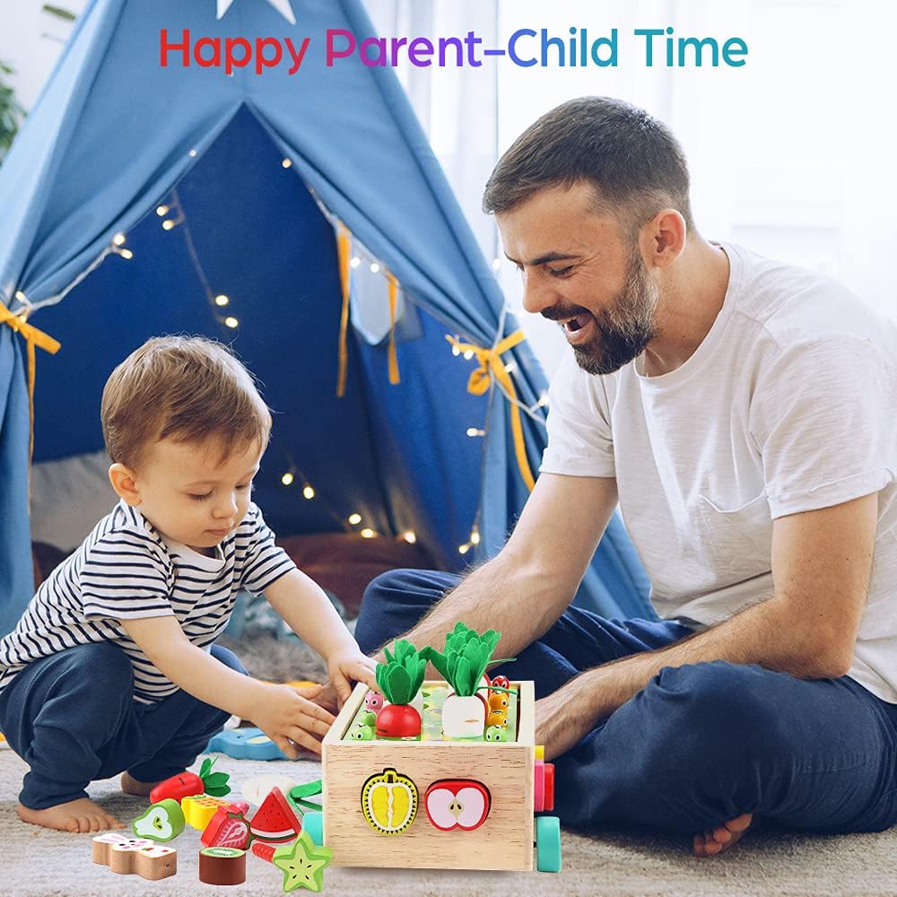 Coche inteligente de madera para aprender Fidtoy Farm Orchard