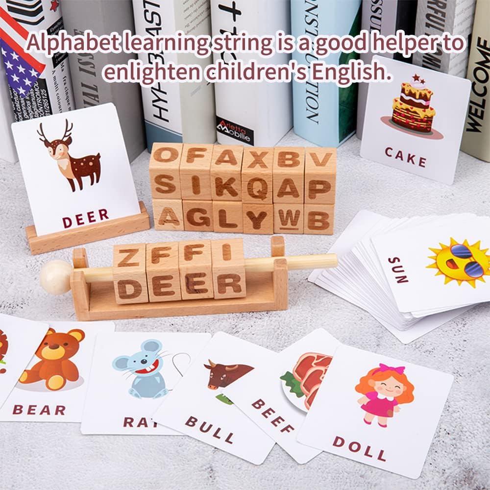 Fidtoy Juego de Ortografía de Madera para Niños