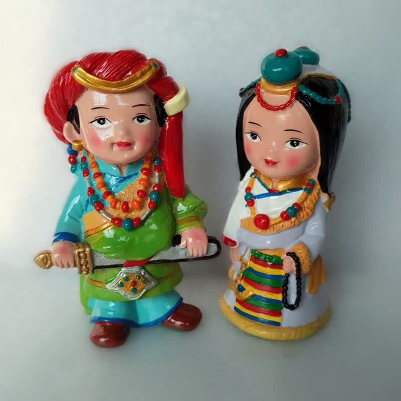 Buddha Stones Hand Painted Tibetan Figures Creative Home Office Car Decoration Ornament Desk Decoration BS 25