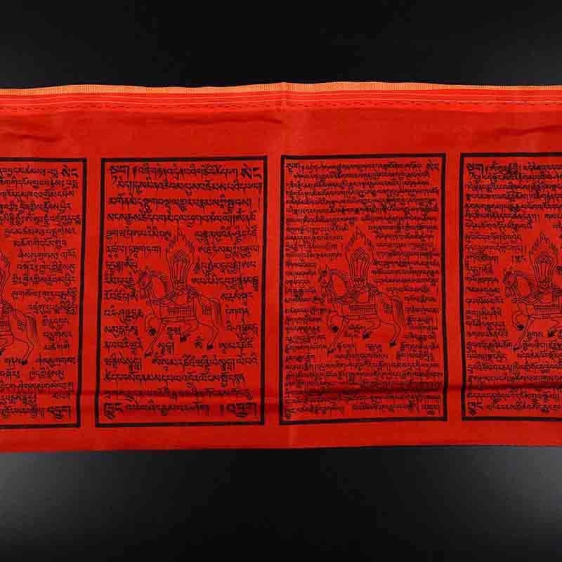Buddha Stones Tibetan 5 Colors Silk Windhorse Auspicious Outdoor 25 Pcs Prayer Flag TIBETAN PRAYER FLAGS buddhastoneshop 13