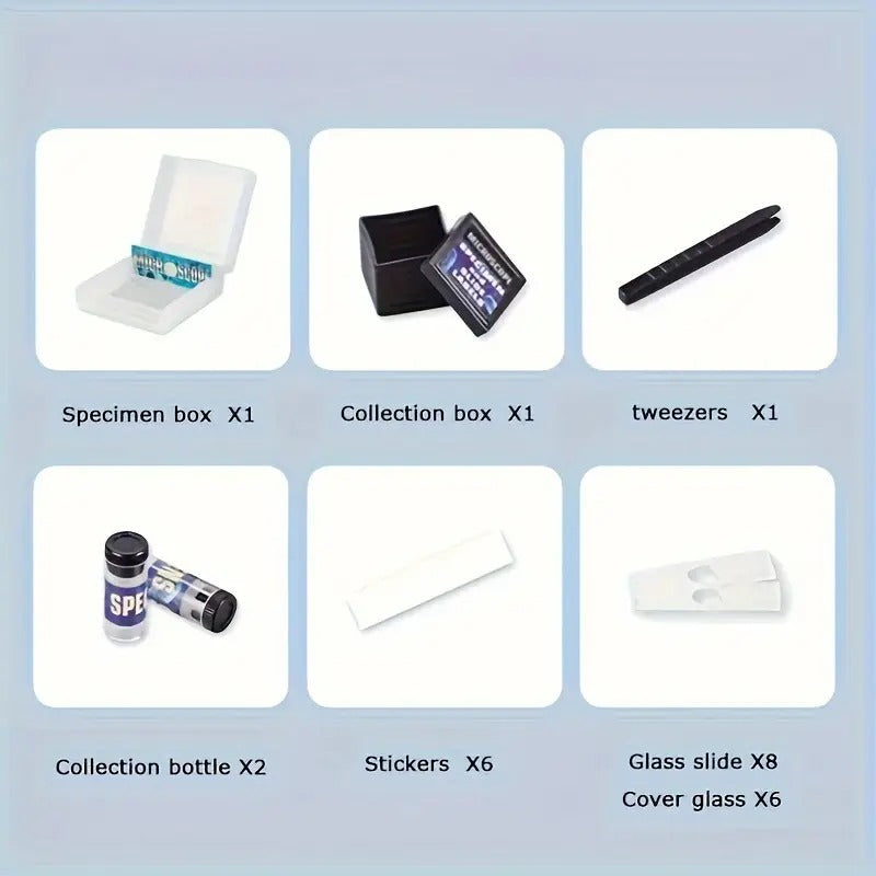 STEAM Ciencia Explora Microscopio Kit de Experimentos 100/600/1200X - 303