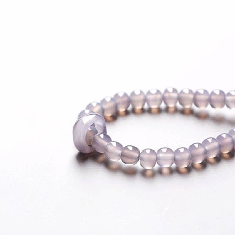 Buddha Stones Natural Amethyst Crystal Meditation Healing Bracelet Bracelet BS 20