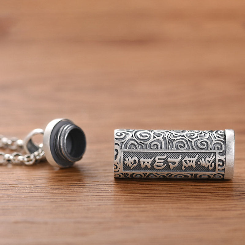 Buddha Stones Six True Words Protection Necklace Pendant Necklaces & Pendants BS 6