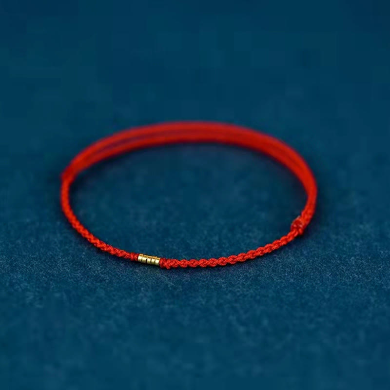 FREE Today: Keep Positive Golden Bead Braided String Lucky Bracelet Anklet FREE FREE Red Anklet 16-26cm
