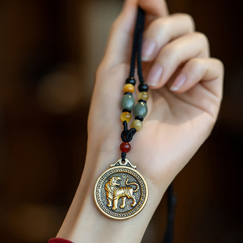 12 Chinese Zodiac Blessing Wealth Fortune Necklace Pendant Necklaces & Pendants BS 7