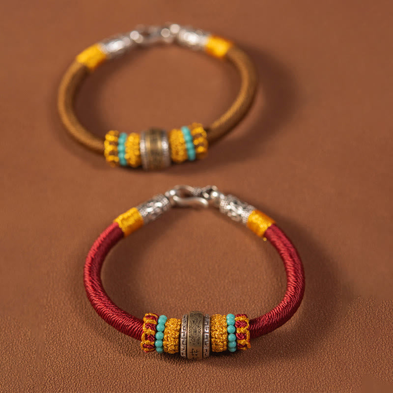 Buddha Stones Handmade Tibetan Amulet King Kong Knot Luck Protection Braided Bracelet Bracelet BS 2