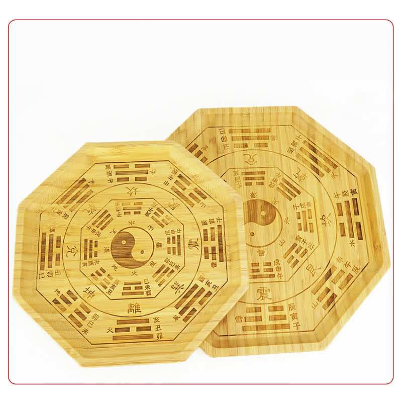 Buddha Stones Feng Shui Bamboo Bagua Map Harmony Energy Map Bagua Map BS 29