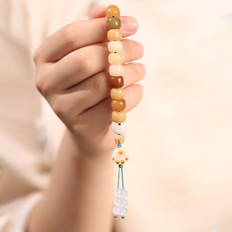 Buddha Stones Natural Bodhi Seed The Lord of the Corpse Forest Om Mani Padme Hum Wisdom Bracelet Bracelet BS 20