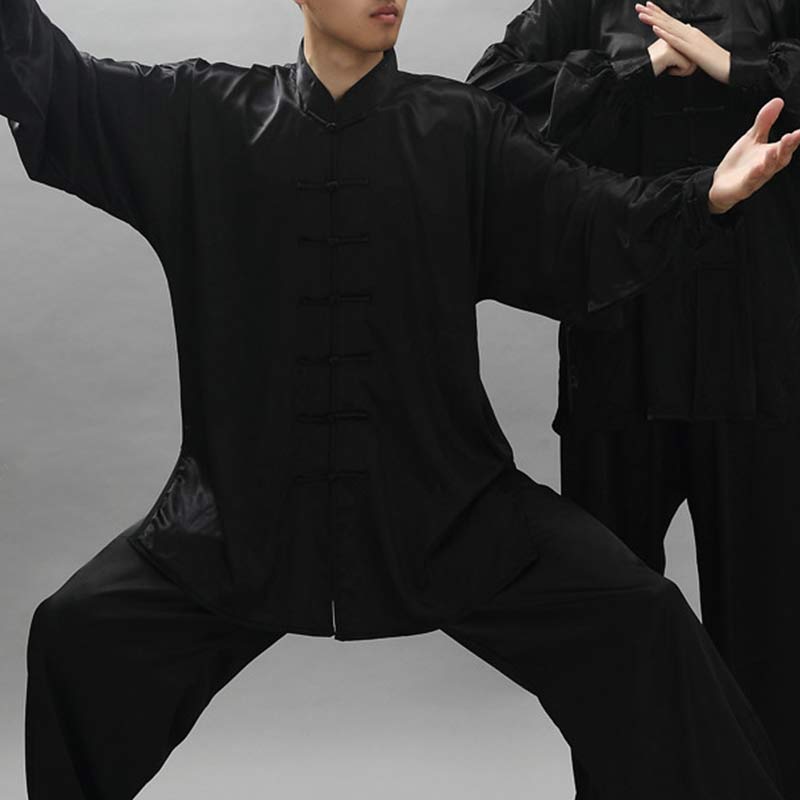Foviel Simple Pattern Meditation Prayer Spiritual Zen Tai Chi Qigong Practice Unisex Clothing Set