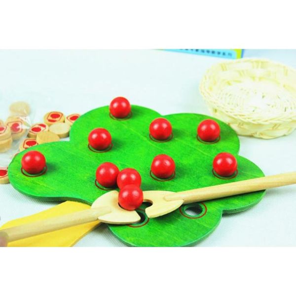 Plateau à chevilles Montessori « pommier » pour compter B