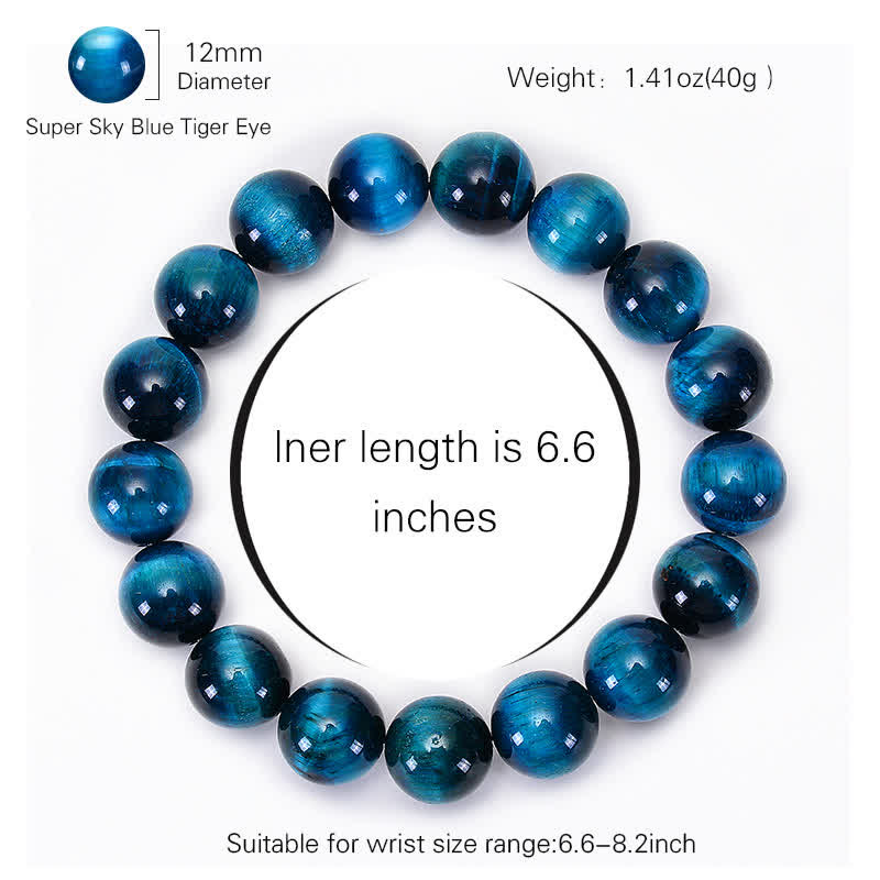 Foviel Blue Tiger Eye Protection Bracelet