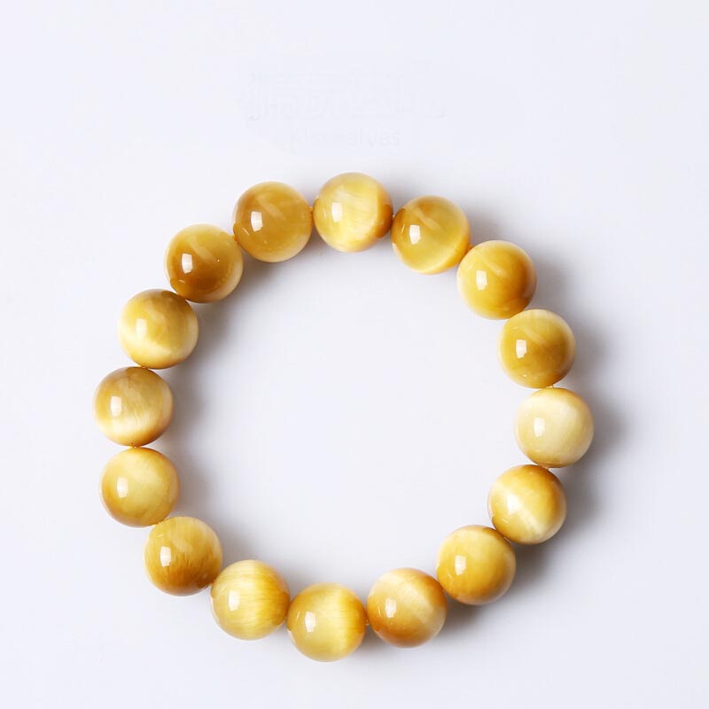 Buddha Stones Anxiety Stress Healing Crystal Tiger Eye Bead Bracelet Bracelet BS 4