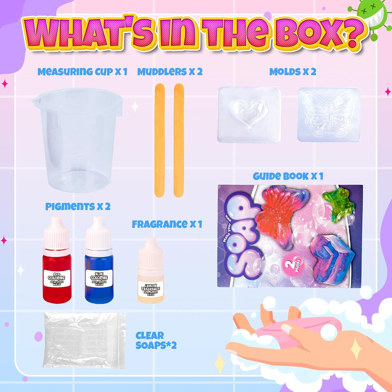 Exploración científica Haz tus propios jabones coloridos y perfumados - 8B8
