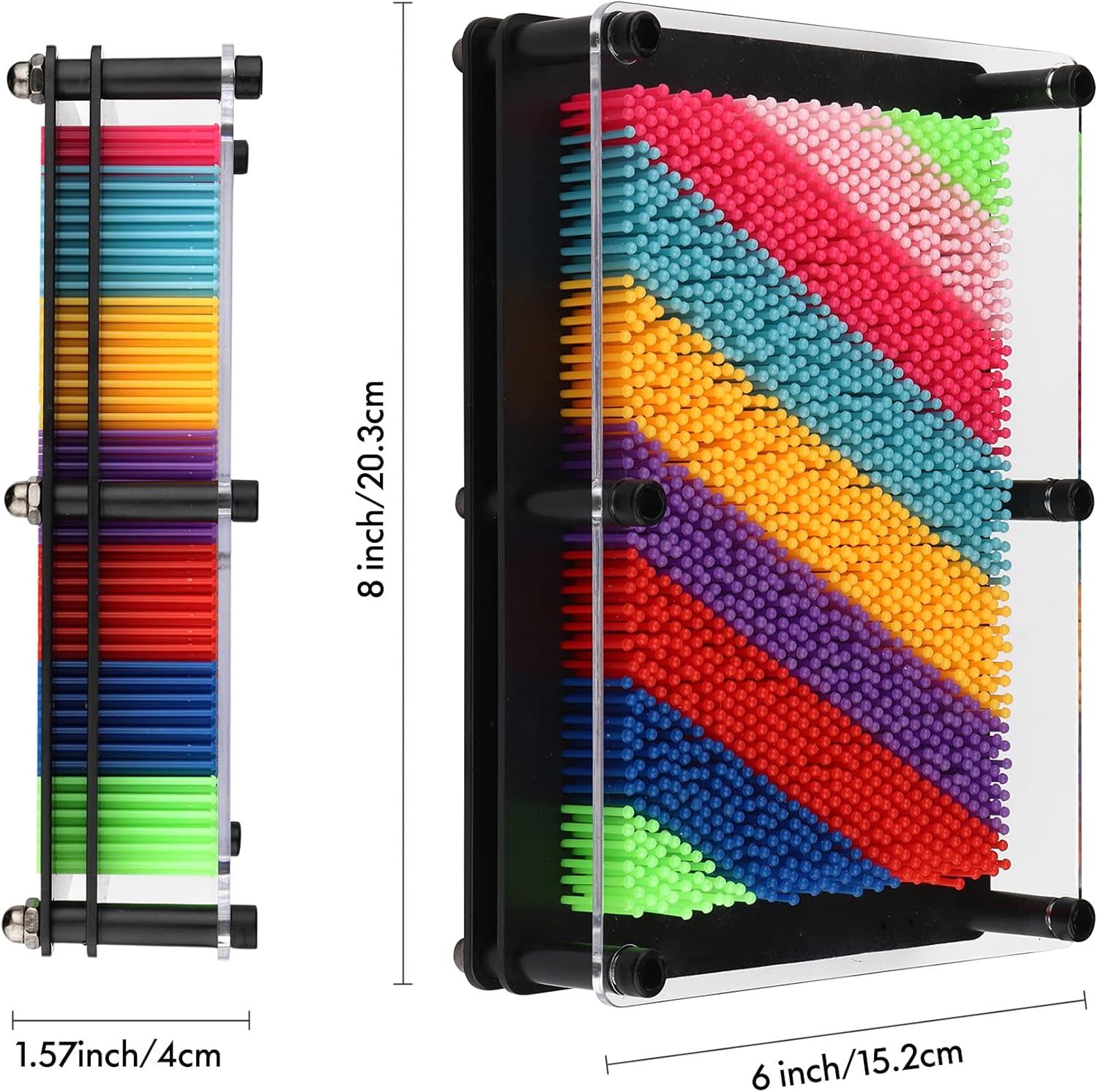Fidtoy 3D Pin Art Toy Rainbow Sensory Impression Board