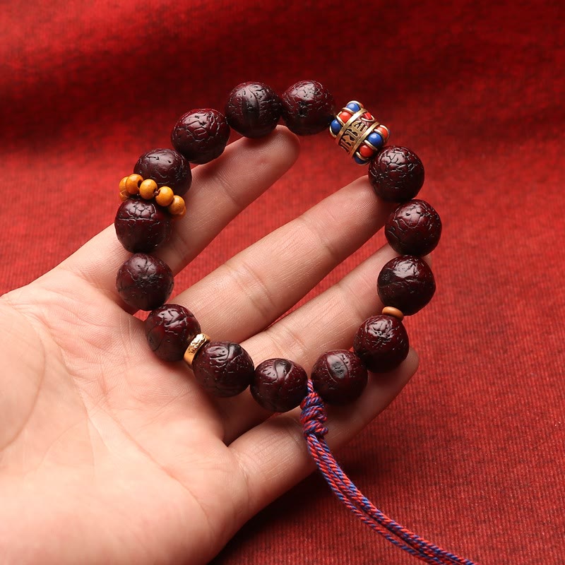 Buddha Stones Bodhi Seed Bead Peace Calm Tassel Bracelet Bracelet BS 5