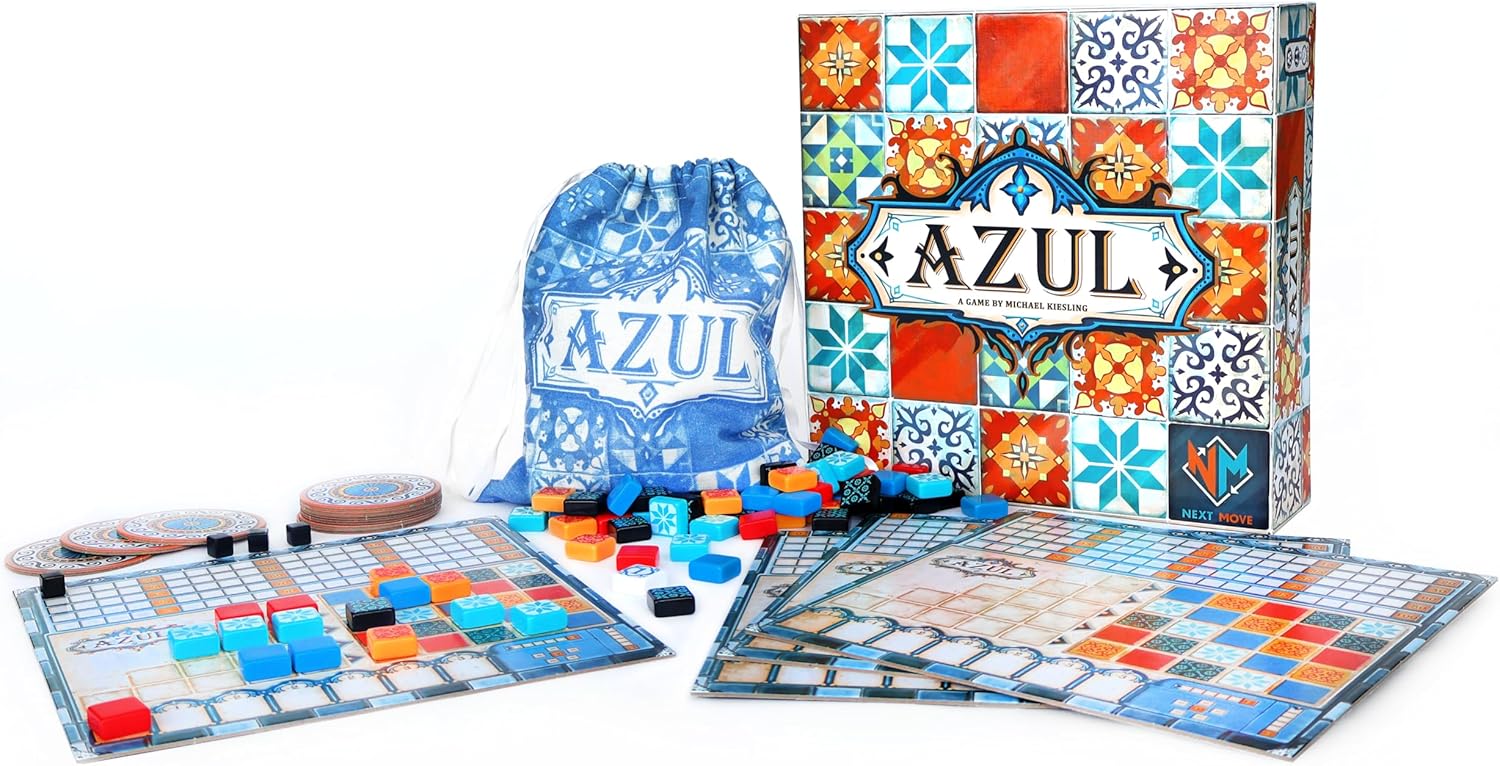 AZUL Juego de mesa de estrategia de colocación de losetas - 4Y1