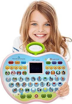 Fidtoy Ordinateur Éducatif Apple avec Écran LED pour Enfants
