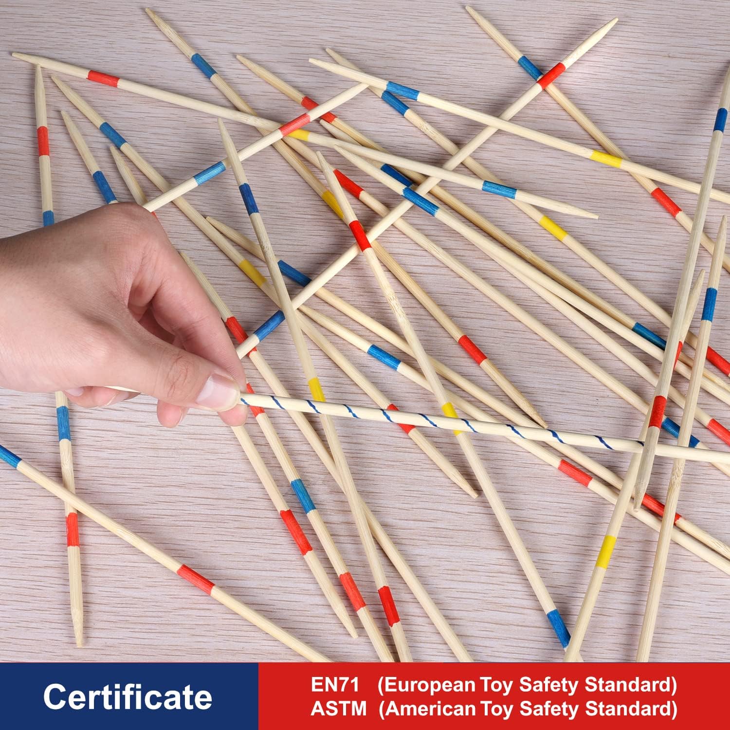 Fidtoy Mikado Pick Up Sticks Juego de Madera Familiar