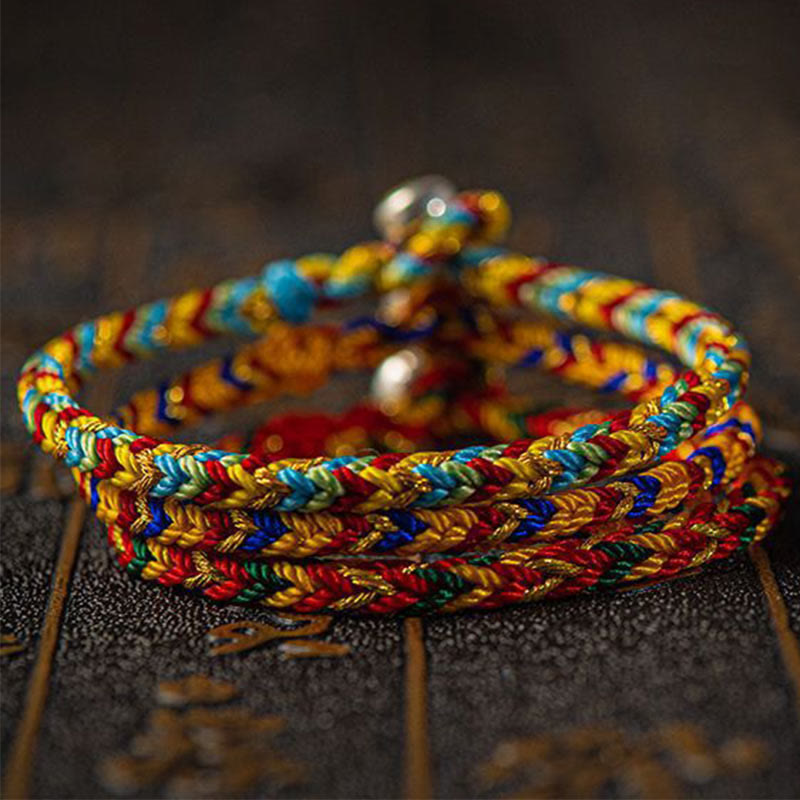 Buddha Stones "May you be good fortune and success" Lucky Multicolored Bracelet Bracelet BS 2