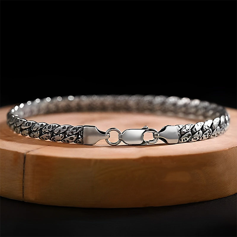 Buddha Stones Simple Dotted Texture Design Copper Luck Buckle Bracelet Bracelet BS 22cm fit for Wrist Circumference 20cm