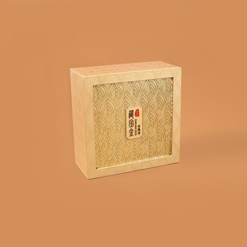 Buddha Stones Retro Jewelry Storage Feather Pattern Box Gift Box Decorations BS 10