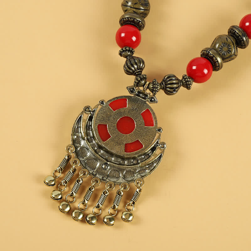 Buddha Stones Tibetan Retro Beads Tassel Hair Decoration Hair Accessories Decorations BS 4